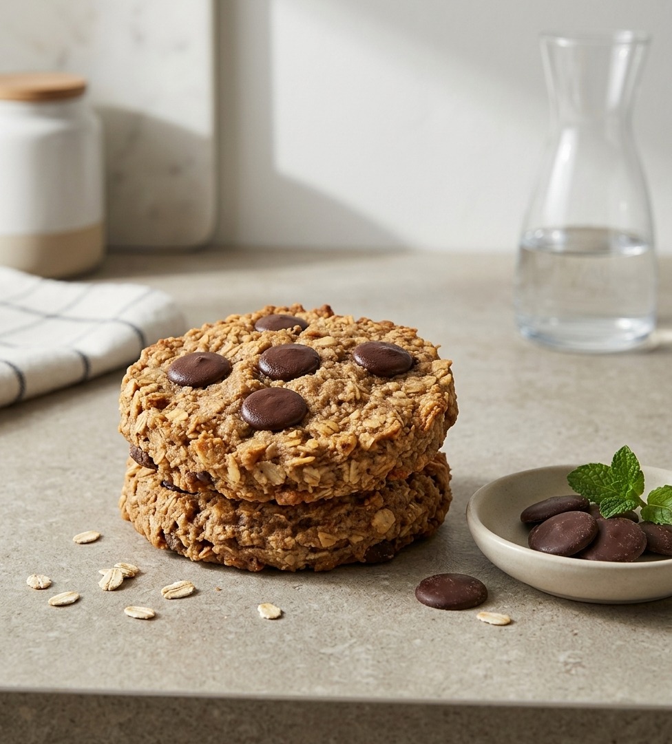 Galletas de plátano y avena con chocochips