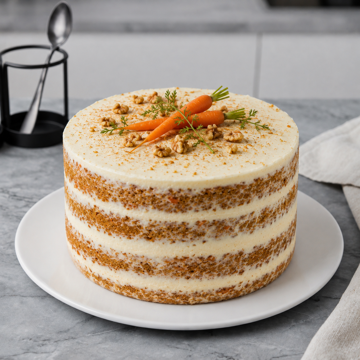 Torta de zanahoria sin gluten